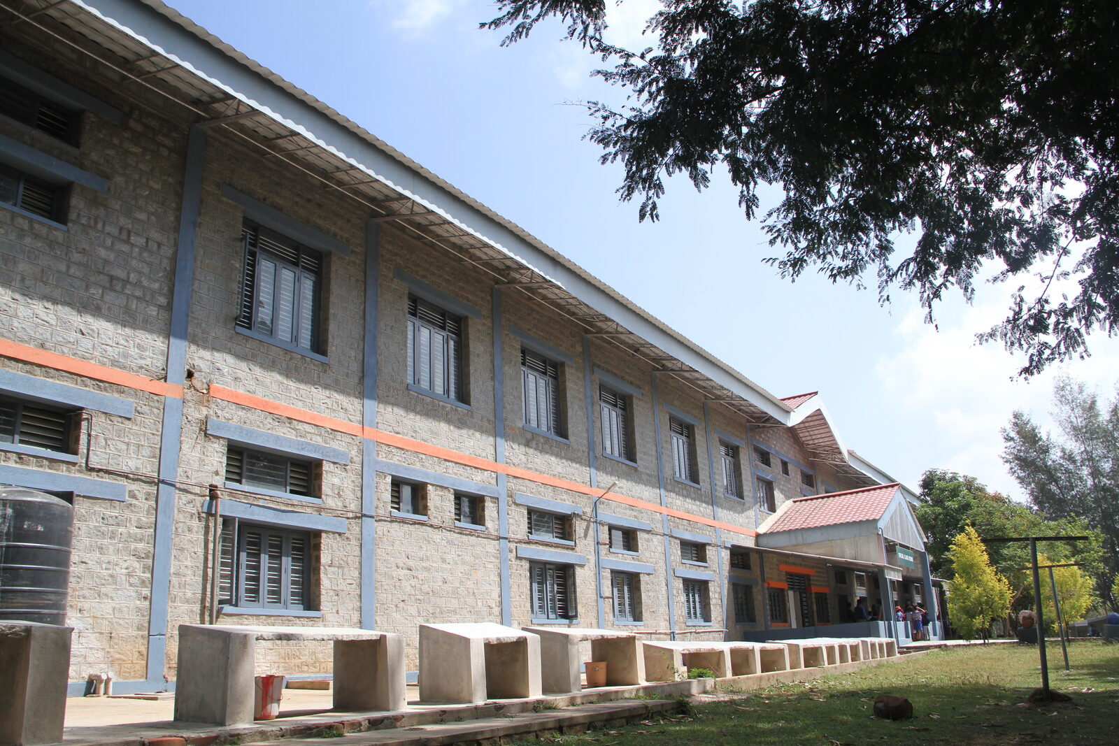 Hostel building exterior, side view