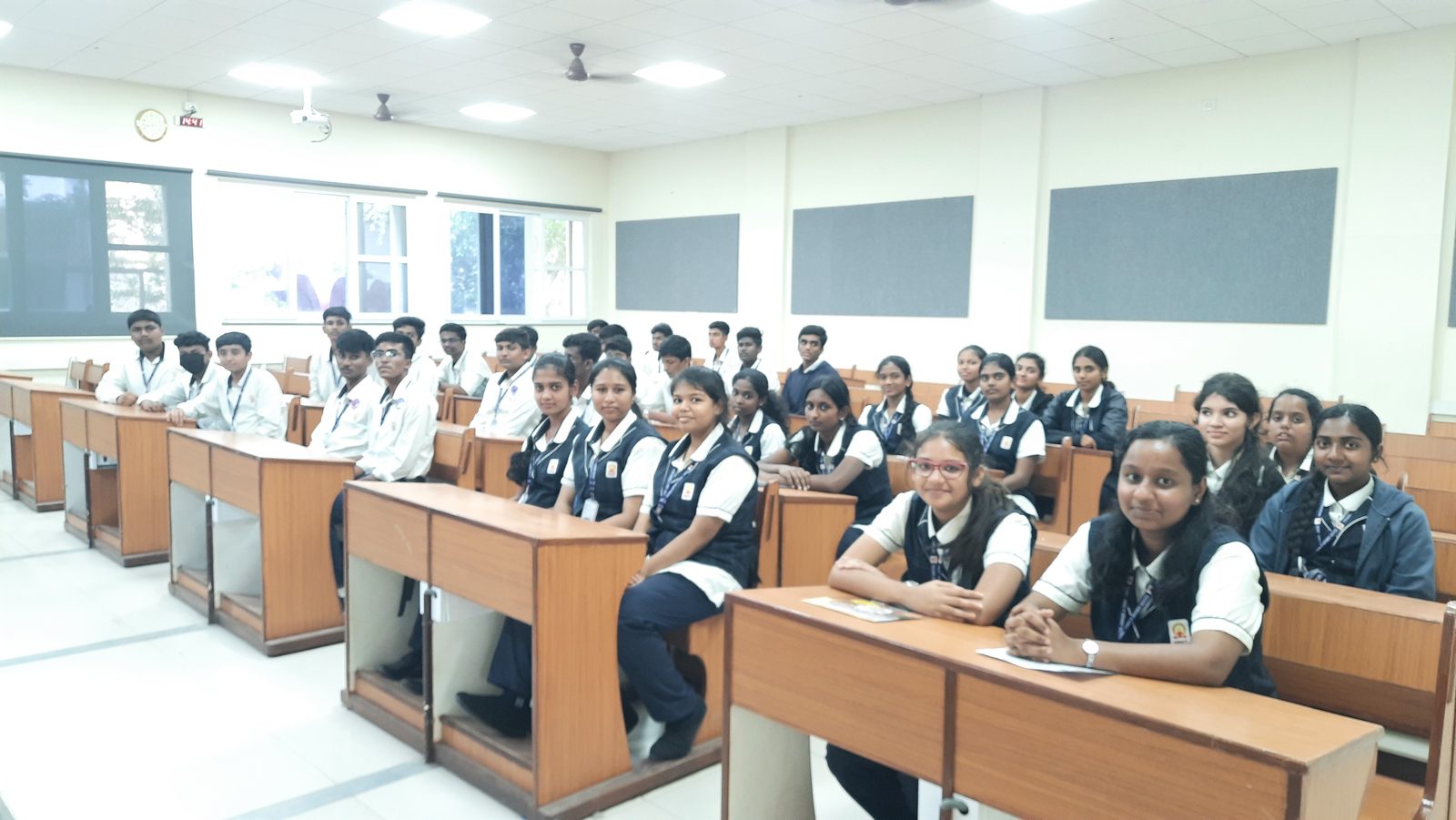 MMS students seated in an IIT Madras lecture hall