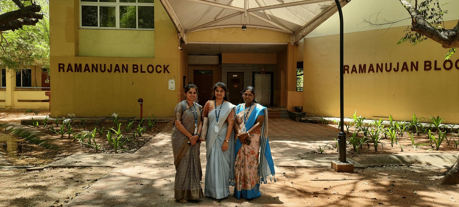 MMS teachers at the Ramanujan Block, IIT Madras