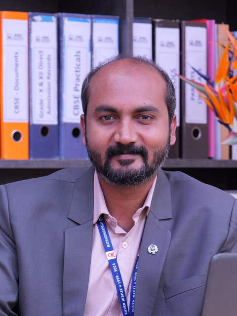 Photo of the Principal, Mathakondapalli Model School