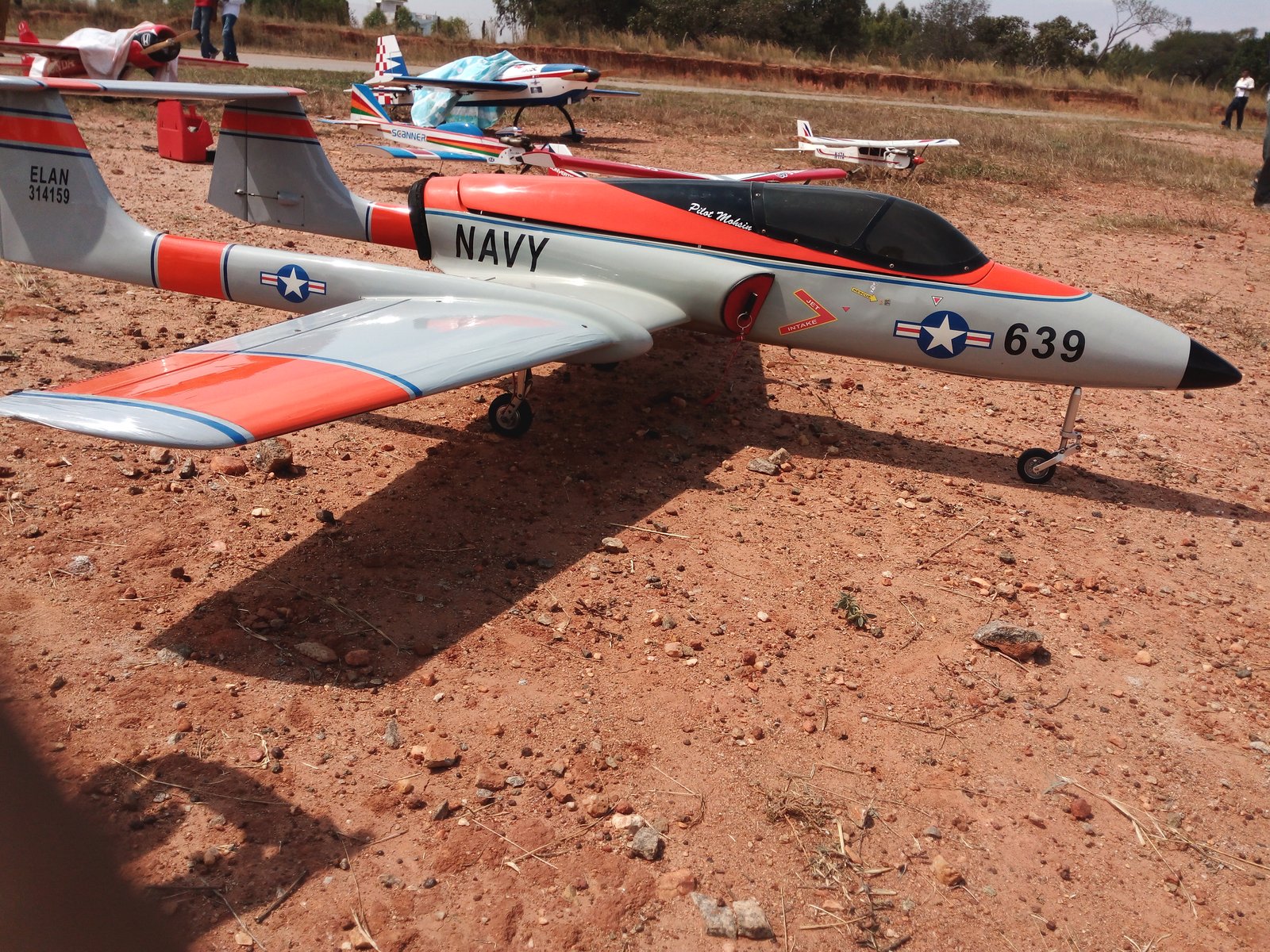 A model aircraft on display at TALL, Hosur Airdrome