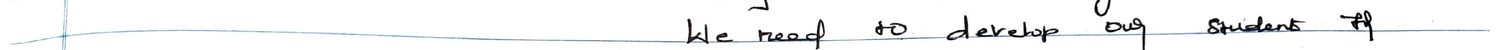 Handwritten VR Lab feedback note