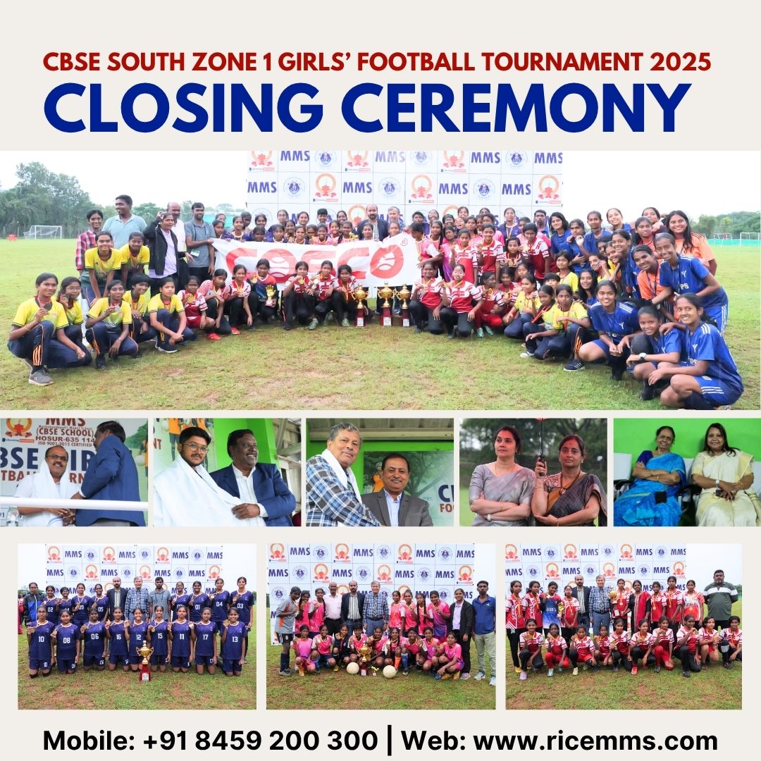 CBSE South zone 1 Girl’s Football Tournament 2025 -Closing Ceremony